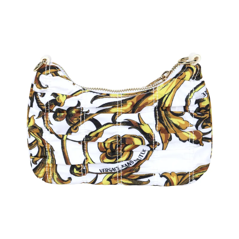VERSACE JEANS COUTURE Polyurethane With Polyamide Shoulder Bag Women's White-2