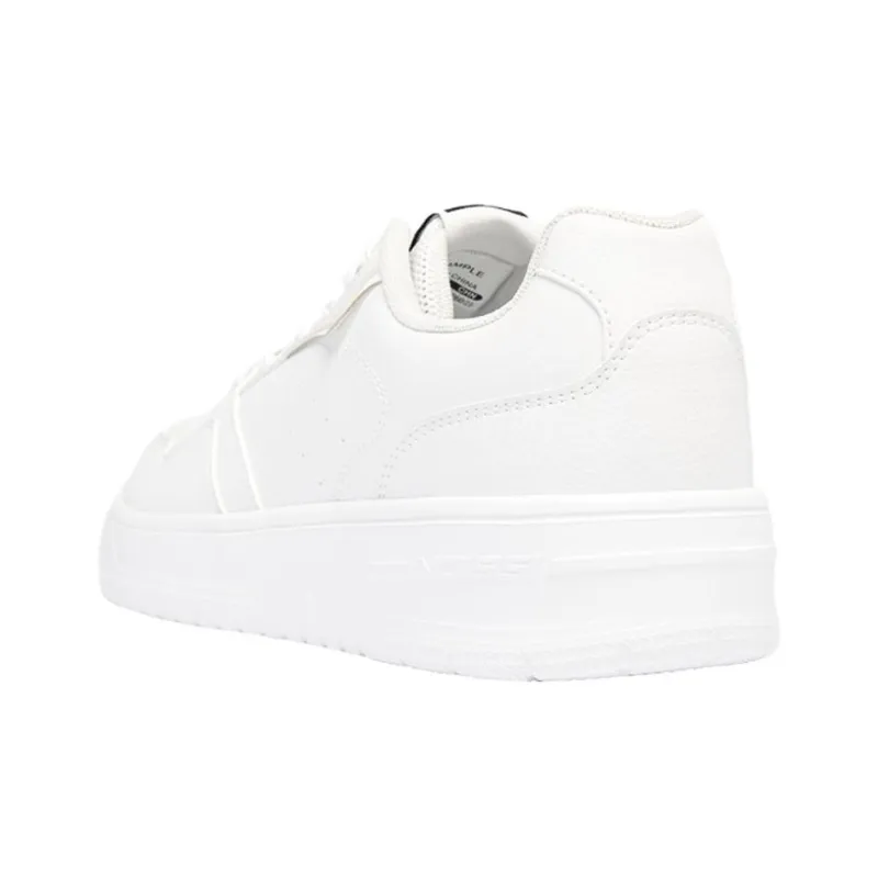 QIAODAN Non slip Lightweight Low Top Skateboard Shoes Men's White-2