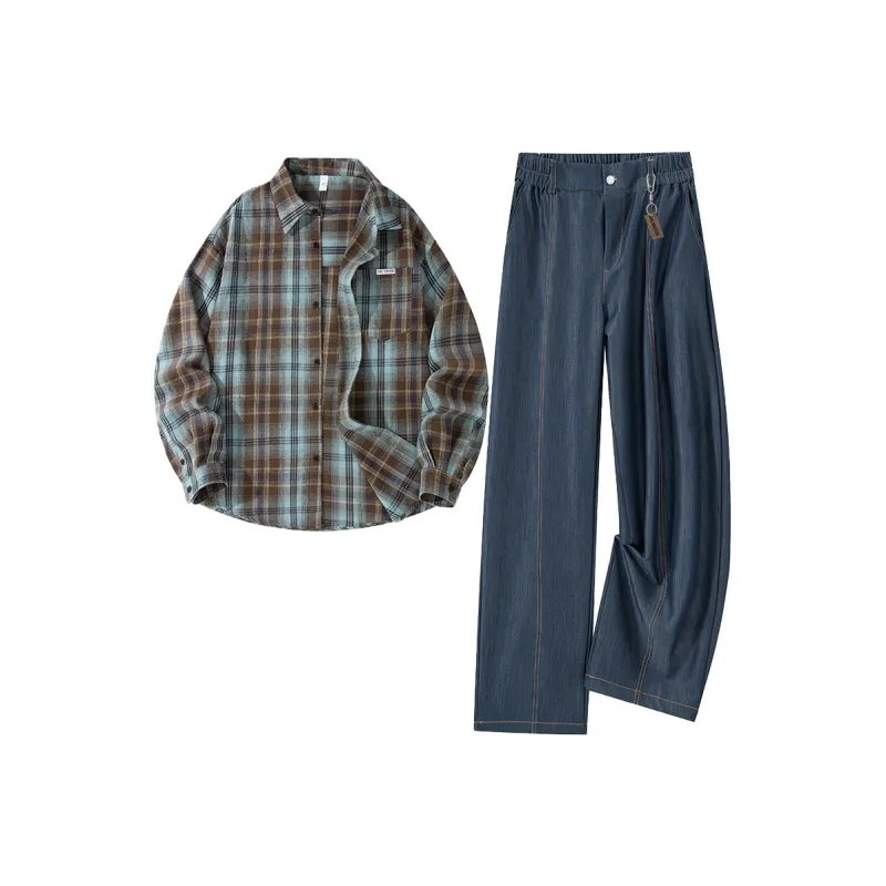 FAKE VINTAGE Shirt Matching Set Unisex-27