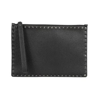 Valentino GARAVANI Calfskin Clutch Men's Black