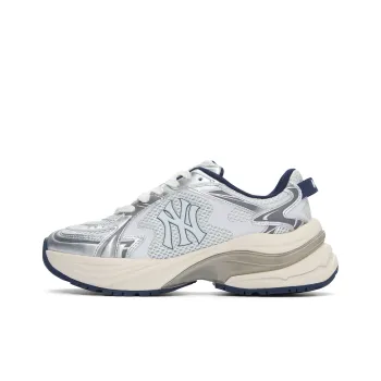 MLB New York Yankees Running Shoes Unisex Low Top Silver/Gray