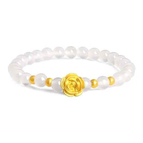 Lao Feng Xiang Rose Rhythm Solid Gold Priced In Gram Gold Bracelet Women's