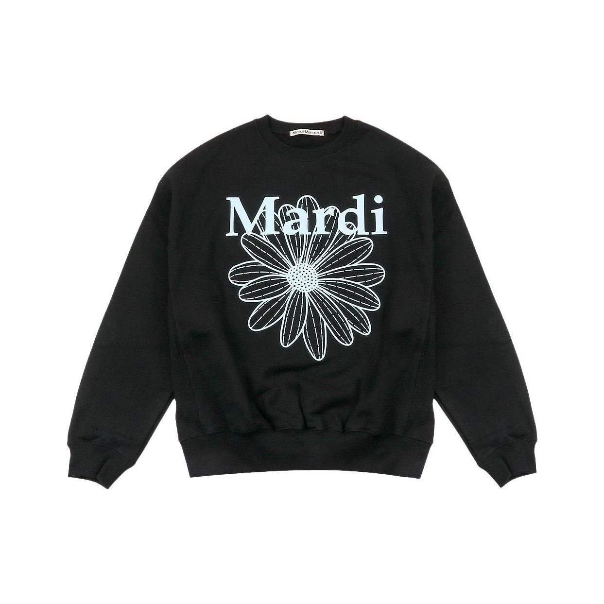 MARDI MERCREDI Flower Sweatshirt Oatmeal/Green - Cheap Rcj