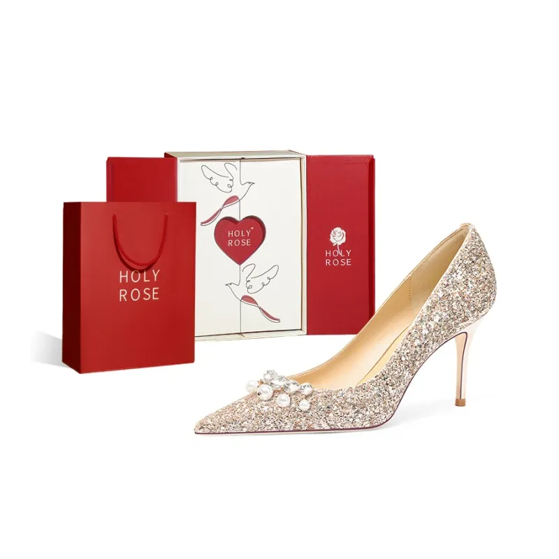 Holy Rose High Heels Women's Gold-4