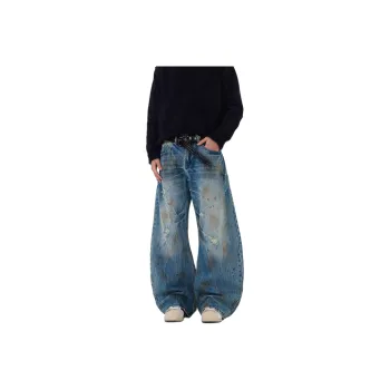 KVIV Jeans Men Vintage Blue 
