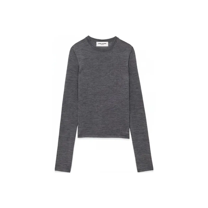 SAINT LAURENT Crewneck Knitted Jumper-0