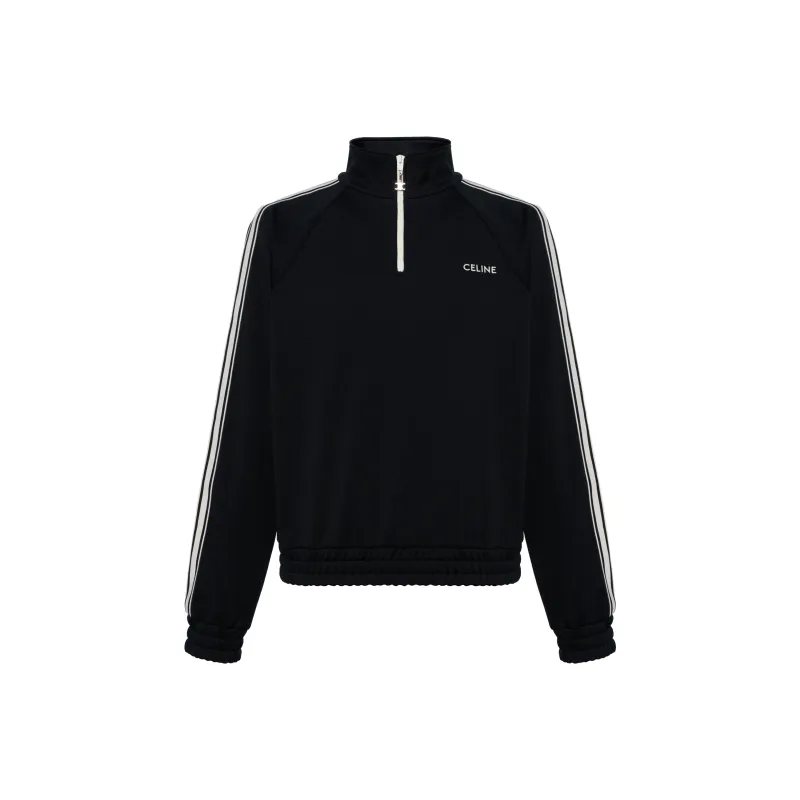 CELINE Trucker Sweatshirt In Double Face Jersey-0