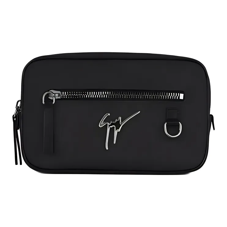 Giuseppe Zanotti/GZ Fabric Fanny Pack Men's Black-0
