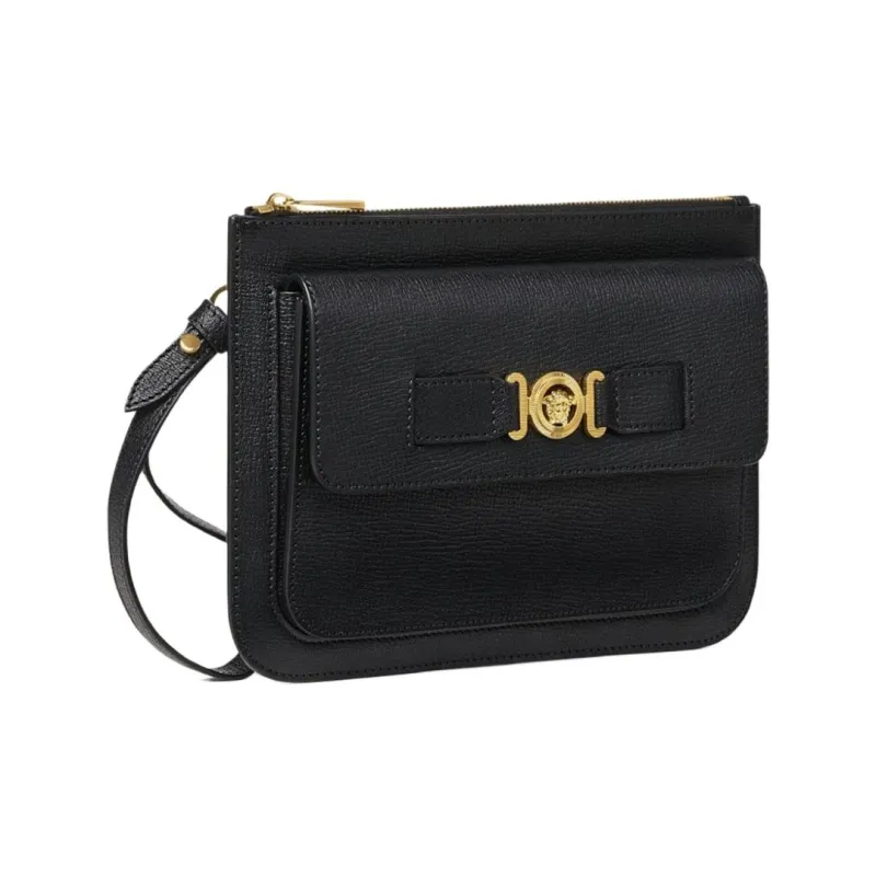 FANSIZHE Goatskin Clutch Small Size Men's Black-2