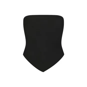 SKIMS SUMMER MESH HANDKERCHIEF TOP Strapless Top Women's ONYX/Onyx