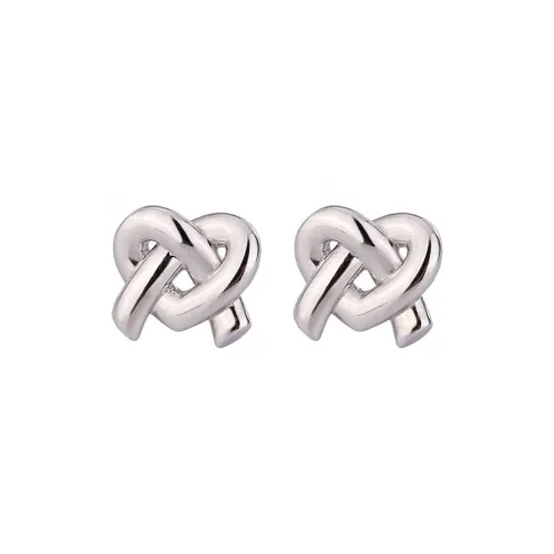 PHOENIXSILY 999 Fine Silver Stud Earrings Women's