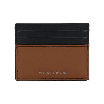 MICHAEL KORS MK Cooper Pebble Leather Card Holder Regular Men's Brown