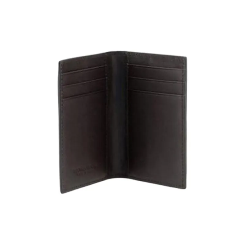 Bottega Veneta Intrecciato Cow Leather Wallet Men's Dark Brown-2