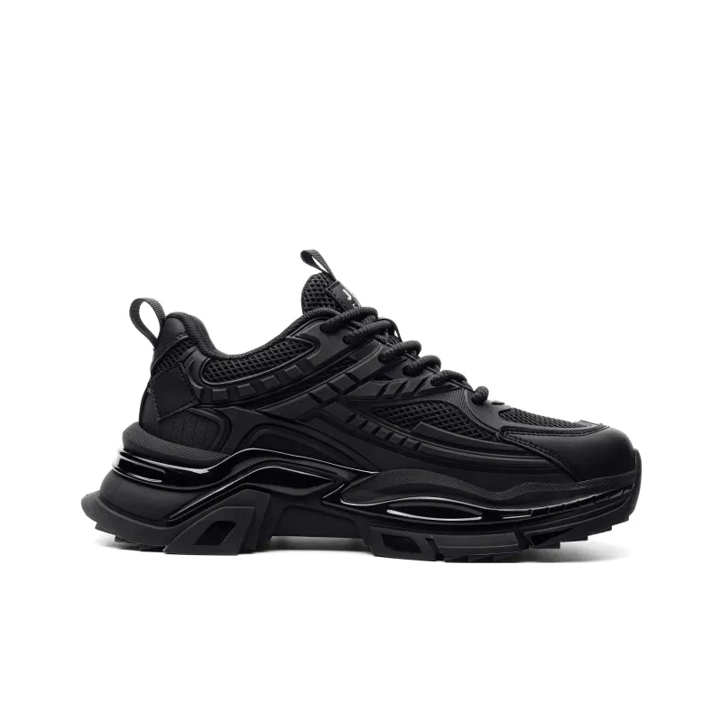 JEEP SPIRIT Cushioning Low Top Chunky Sneakers Men's Black-1