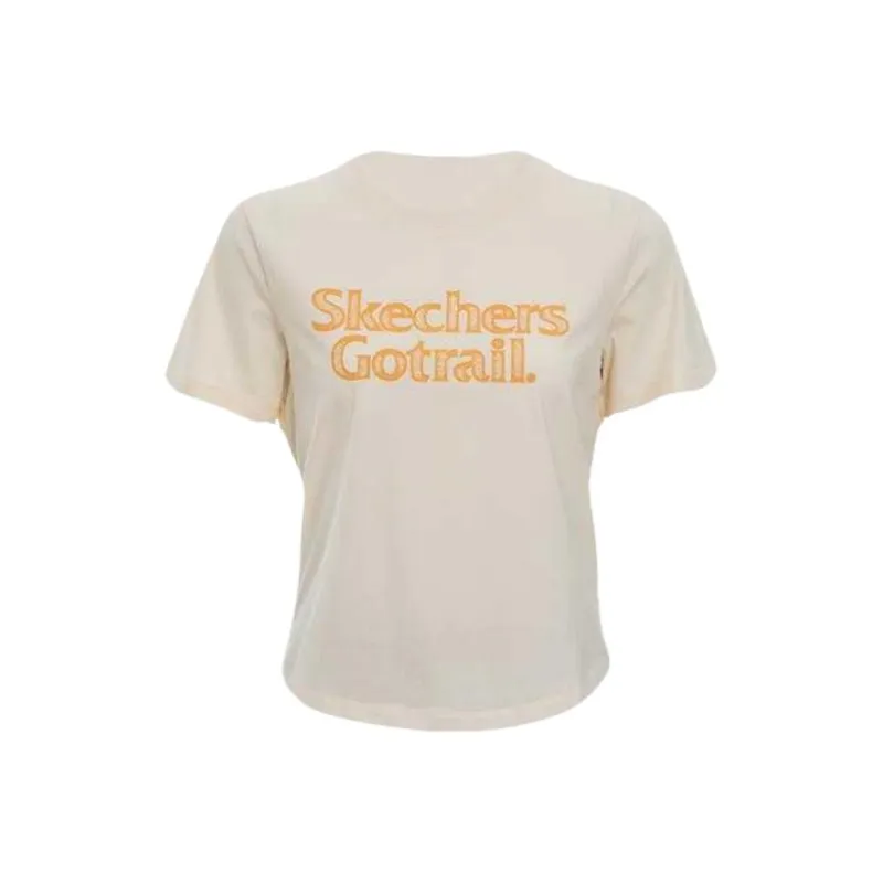 Skechers Regular T Shirt Women's Ecru 00V7-0