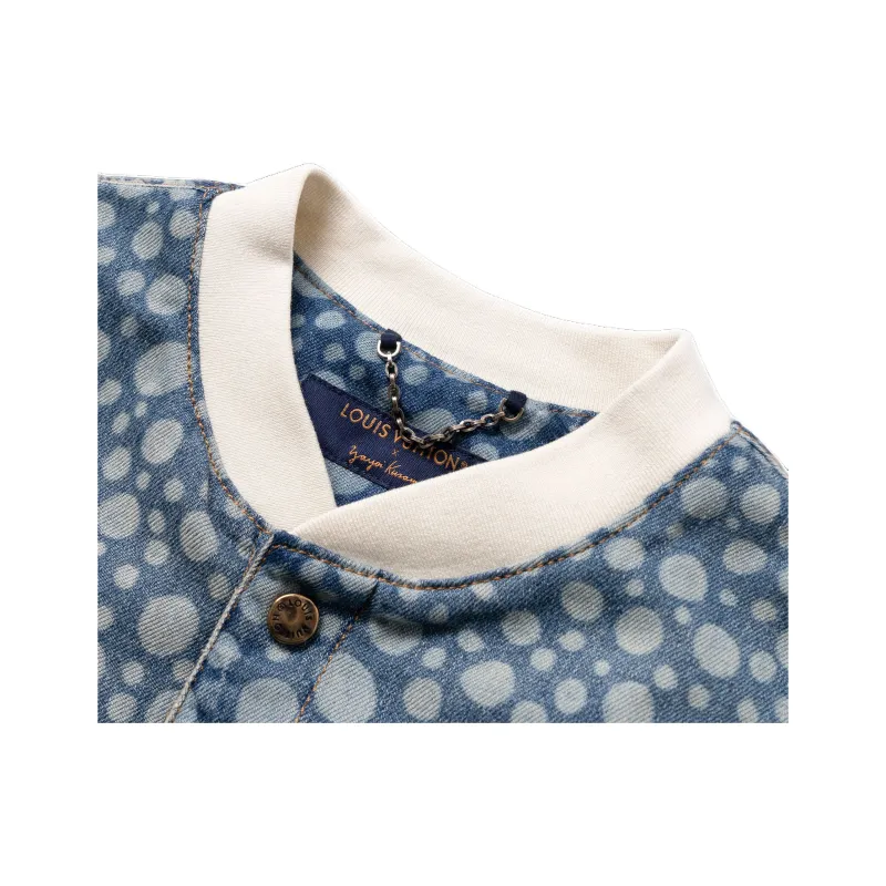 LOUIS VUITTON Pre Owned 2010s X Yayoi Kusama Denim Shirt-6