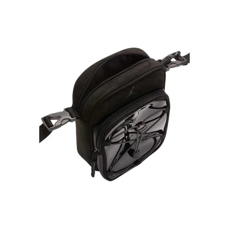 Jordan Air Polyurethane Crossbody Bag Unisex Black-4