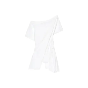COURREGES Boat Neck Body Mini Dress 'Heritage White'
