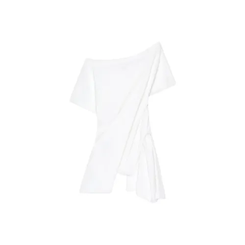 COURREGES Boat Neck Body Mini Dress 'Heritage White'