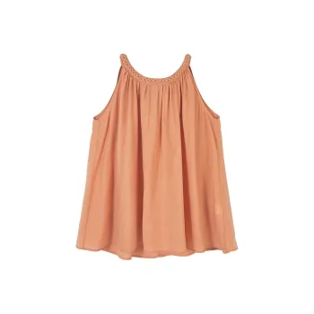 XIANGYING Chiffon Shirt Women's Orange