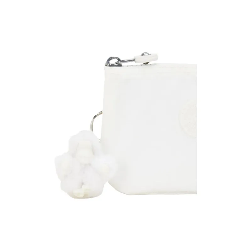 Kipling Recycled Polyamide Wallet Small Size Women's Snowflake White-4