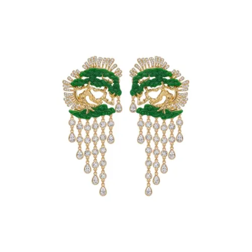MIDNIGHT OPERA HOUSE 18K Gold Plated Copper Earrings Women's Gold