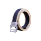 Silver-Tone Buckle Khaki Royal Blue