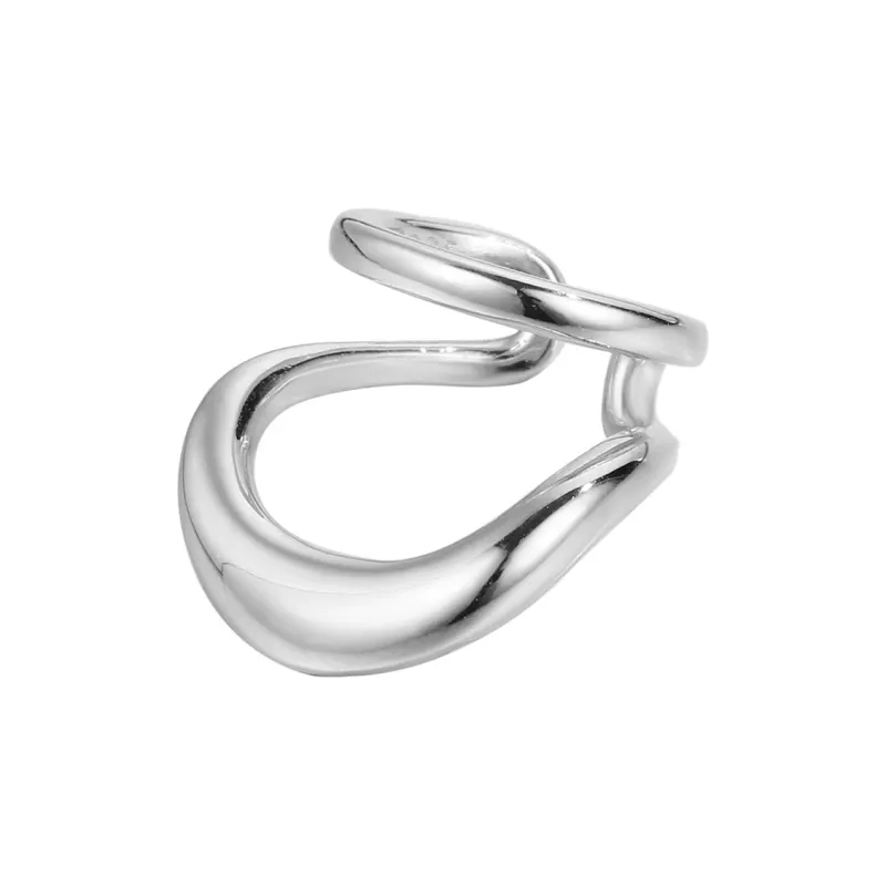 CENTURY&KINDLE S925 Silver Clip On Earrings Unisex-0