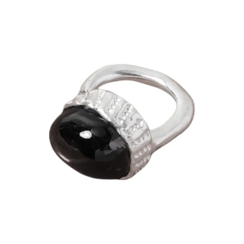 FOUNDRY BOUNDARY 925 Sterling Silver White Gold Plated Rings Unisex Multicolor-1