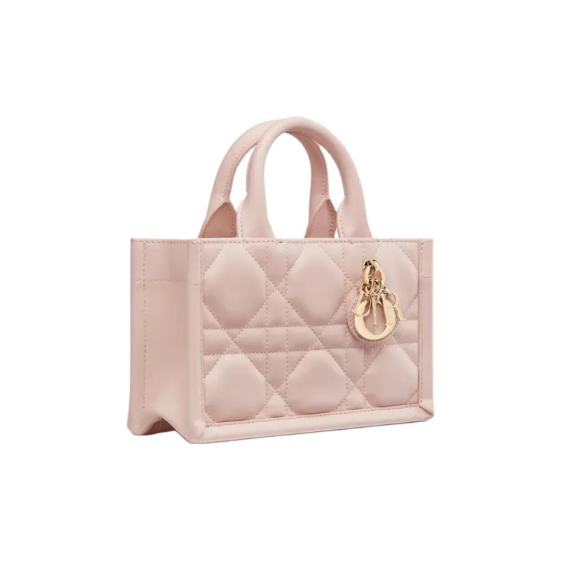 DIOR BookTote Cow Leather Tote Bag, Shopping Bag, Shoulder Bag, Handbag Mini Women's Rouge Pink-1