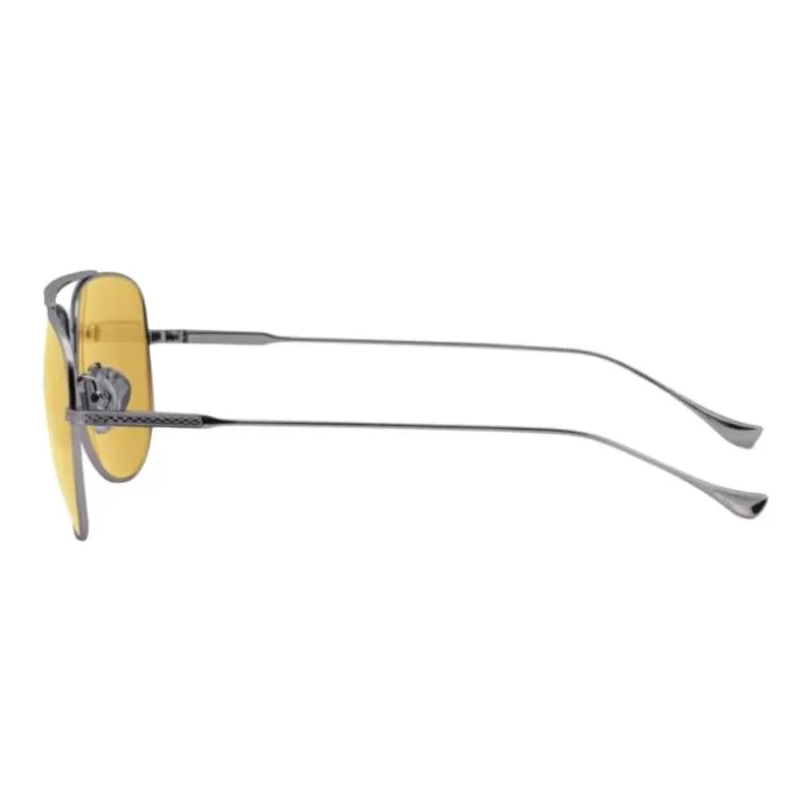 PULAIS Pure Titanium Β Titanium Aviator Sunglasses Unisex Gunmetal-2