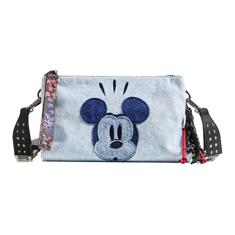 Desigual Cotton Shoulder Bag Women's Light Blue-0