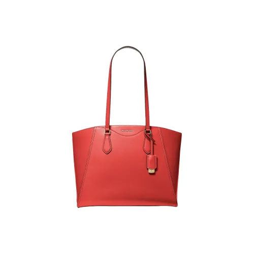 MICHAEL KORS TARYN Leather stayhomewithbags Bag, Shopping Bag, Handbag, Shoulder Bag Large Size Women's Red