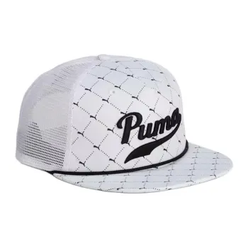 PUMA Polyester Baseball Caps Men's White