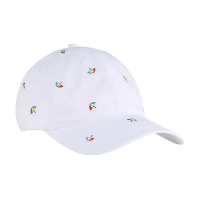 PUMA Polyester, Cotton, Metal, Twill Baseball Caps Men's White-1