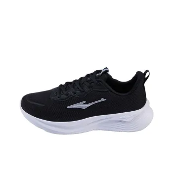 Erke Cushioning Anti Slip Wear Resistant Breathability Running Shoes Men's Black