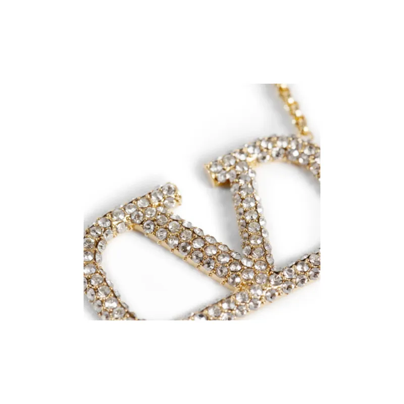 Valentino Brass, Glass Necklaces Unisex Gold-2