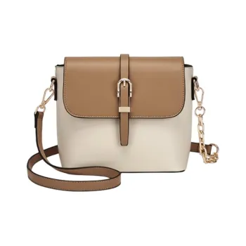 JOSINY PU Bucket Bags Crossbody Bag, Shoulder Bag Medium Size Women's Light Chestnut Brown