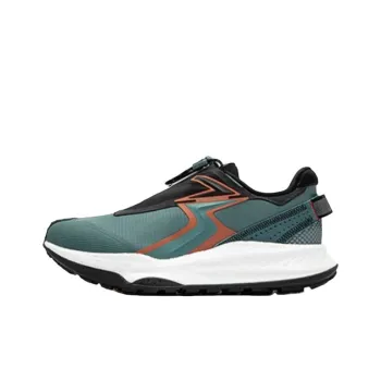 361° Military Sunset Series Cushioning Wear Resistant Low Top Sprint Running Shoes Men's Black Green