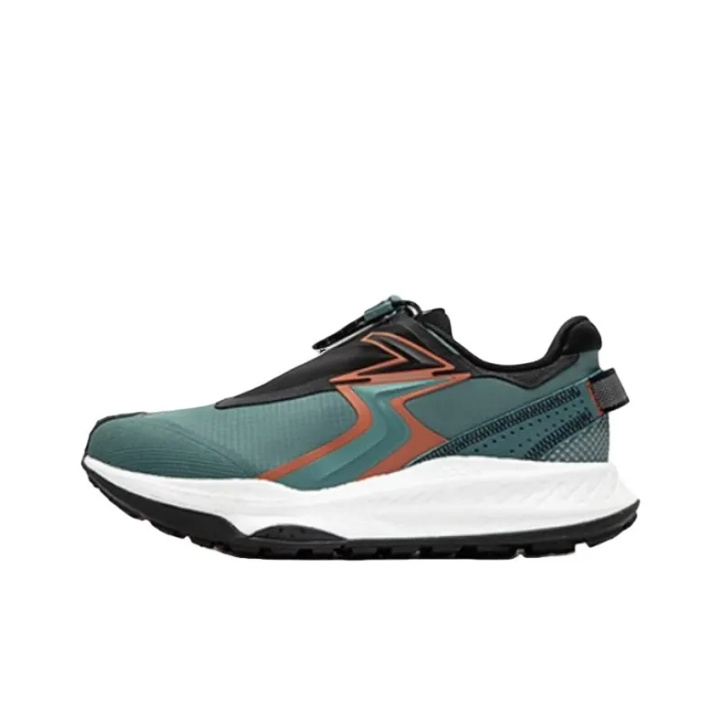 361° Military Sunset Series Cushioning Wear-Resistant Low-Top Sprint Running Shoes Men's Black Green-0