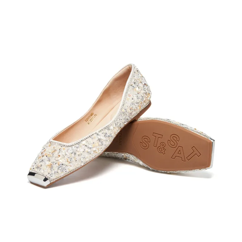 ST&SAT Women's Casual Shoes Women's Ecru/Champagne-7