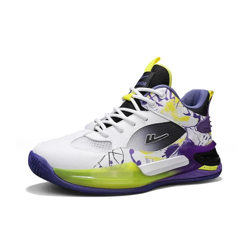 Warrior Anti Slip Wear Resistant Low Top Basketball Shoes Men's-4
