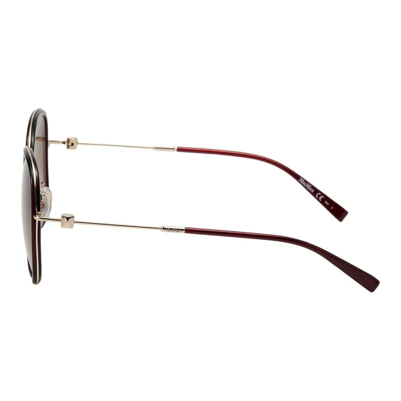MaxMara Metal Butterfly Sunglasses Unisex Red-2