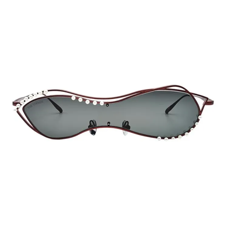 THE OWNER Β Titanium Irregular Shape Sunglasses Unisex-6