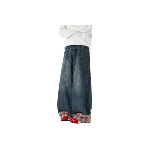 DJ.SPIRIT Classic Fashion Jeans Mens Blue