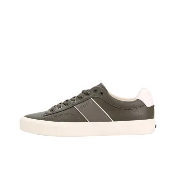HUGO BOSS Aiden Tenn Grltp Low Top Skateboard Shoes Men's Olive Green