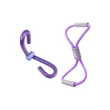 Purple 8-Shaped Resistance Band+Leg Shaper