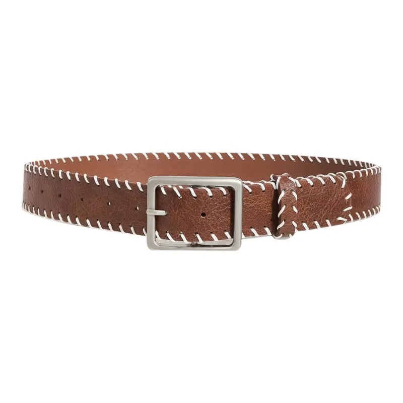 IOTS PU Leather Belts Unisex Width 3.3cm-3