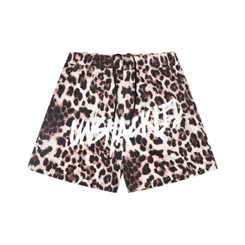 Bubble Trap Casual Shorts Unisex Leopard Print Shorts