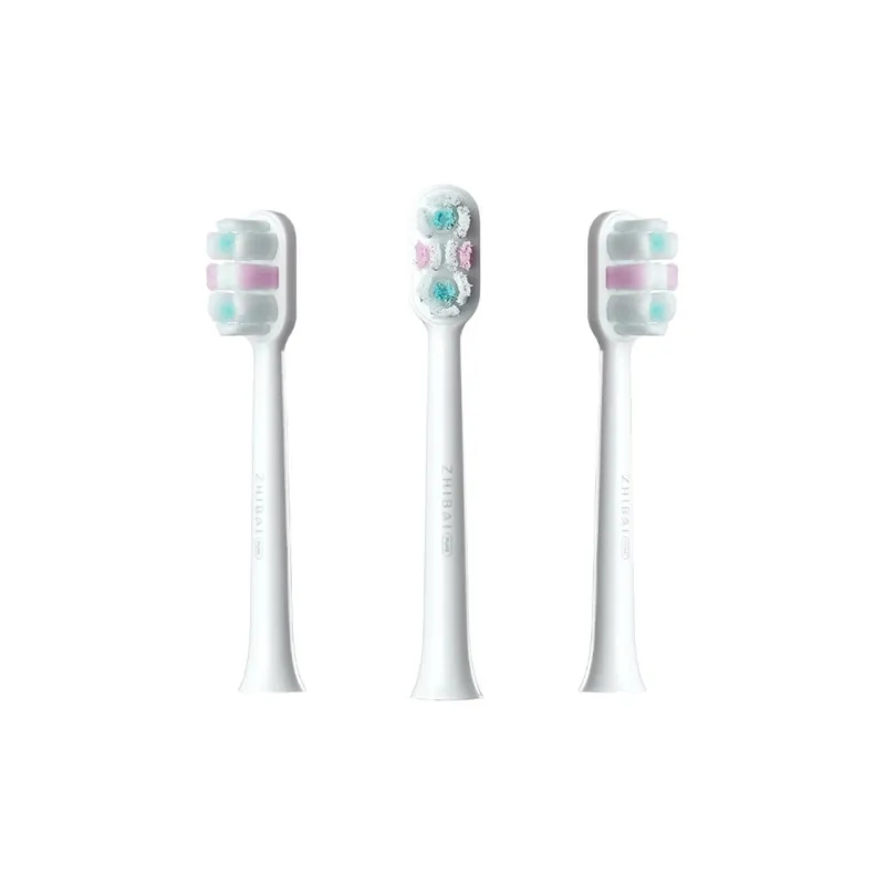 Zhibai Toothbrush Heads Copper Free Tufting Technology, 3D Ripple Pattern Arrangement, Food Grade Contact Material.-1